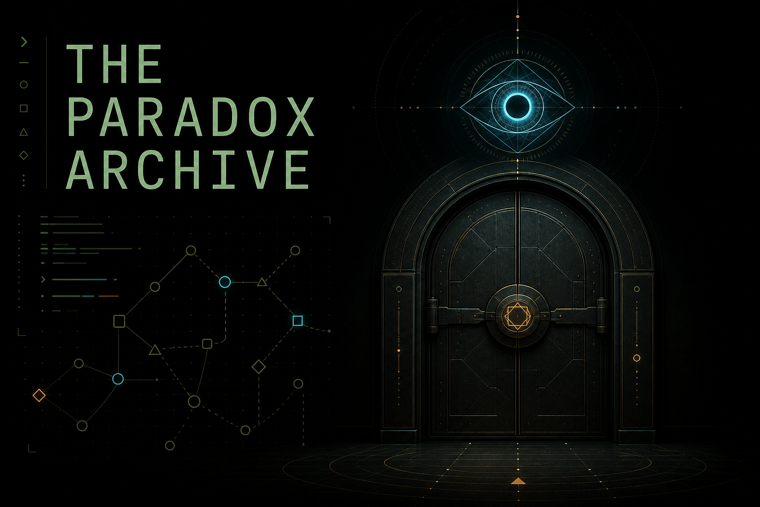 The Paradox Archive: a mathematical terminal interface, an observing eye and a sealed vault